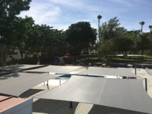 Castillejar de la Cuesta Velas tensadas piscina web 2