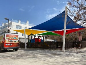 Toldos Vela 5 FOTOS COLORES Velas colores Parque infantil Armilla 2021 2