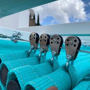 POLEA Toldo corredero turquesa Chrystine Turner 1