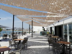 Toldos Vela 10 VELA TENSADA Troquelado con redes de sujecion 7